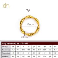 ราคา ผู้หญิงแหวนทอง3มิลลิเมตรกว้างบิดแฟชั่นสไตล์วงทองวงแต่งงานสำหรับผู้หญิงและเด็กผู้หญิง (16236921530)