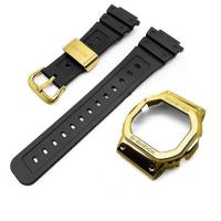 ราคา Metal Bezel Resin Strap for Casio G shock 5600 5610 5035mm Watchband DW5600 GW5000 GLX5600 GW M5610 Watch Band with Tool (15061062519)
