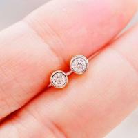 ราคา พร้อมส่ง ต่างหูเพชรแท้ เม็ดละ 7 ตัง ทองคำแท้9K ทอง37 5 เพชรแท้น้ำ100 เบลเยี่ยมคัต 9KPEO28 (20976916727)