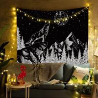 ราคา ที่เรียบง่ายสีดำและสีขาวคลื่นผนังพรมนอร์ดิกอาทิตย์พระเจ้าศิลปะตกแต่งผนังพื้นหลังผ้าแขวนผ้าผ้าม่านผ้าปูโต๊ะผ้าขนหนูชายหาด (16369847438)