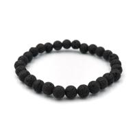 ราคา LAVA STONE หินลาวา หินภูเขาไฟ เลือกขนาดเม็ดหินได้ 4 12 มม หินแห่งบำบัดรักษา สร้อยข้อมือหินแท้ by siamonlineshop (14385729823)