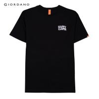 ราคา GIORDANO เสื้อยืดผู้ชาย ทรงหลวม Mens HAPPY CAMPER Tee จัดส่ง ไม่ต้อง เสื้อยืดคอกลมผ้าฝ้าย (14257985605)