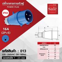 ราคา ปลั๊กกลางทางตัวผู้ 3Pole 2P E 16A 32A สีน้ำเงิน IP44 PLUGS ซาเล่ (16164822807)