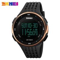 ราคา SKMEI นาฬิกาข้อมือผู้ชายใหม่นาฬิกาทหารกันน้ำกลางแจ้งนาฬิกาข้อมือดิจิตอล LED 1219 (14290584481)