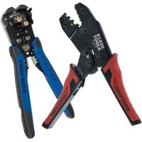 ราคา Klein Tools 80013 Wiring Tool Kit with Automatic Wire Stripper and Ratcheting Insulated Terminal Crimper Great Electrical Tool Kit 2 Piece Crimper Stripper (20005816388)