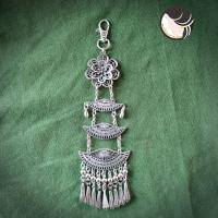 ราคา ห้อยเข็มขัด ห้อยผ้าถุง เครื่องประดับชุดไทย สีเงินรมดำ ห้อย 3 ชั้น ยาว 7 5 นิ้ว (17462276760)