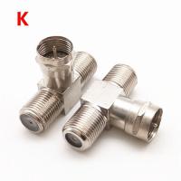 ราคา RF male Female to TV Male Female Connector Adapter Coaxial 90 Degree Right Angle Straight TV F TV SAT F TYPE WB6 (17097224110)