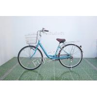 ราคา จักรยานแม่บ้านญี่ปุ่น ล้อ 26 นิ้ว มีเกียร์ อลูมิเนียม สีฟ้า จักรยานมือสอง (20926387015)