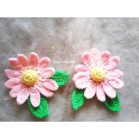 ราคา ดอกไม้ถักไหมพรม ดอกไม้ถักโครเชต์ ดอกไม้ตกแต่ง (20426389501)