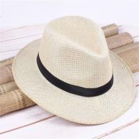 ราคา COD Outdoor Summer Beach Travel หมวกคาวบอยหมวกฟางผู้ชาย (10505099213)