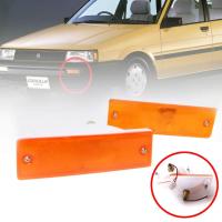 ราคา ไฟหรี่กันชน ไฟเลี้ยวกันชน ไฟกันชน รุ่น โตโยต้า โคโรล่า TOYOTA COROLLA AE80 AE82 ปี 1985 1988 สีส้ม 1 คู่ ซ้าย ขวา รวมชุดสายไฟ (1380542816)