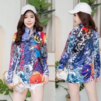 ราคา แถมผ้าบัพ เสื้อตกปลา เสื้อแขนยาว JK Thailand เสื้อกันยูวี ลาย JAPAN FISH รังสี UV 80 แห้งเร็ว บริการเก็บเงินปลายทาง สำหรับคุณ (16217871874)