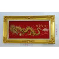 ราคา สินค้าแนะนำมาใหม่กรอบหลุยส์ทองใส่ผ้ากำมะหยี่อย่างดีภาพมังกรทองเสริมอำนาจบารมีขนาดภาพ12X27นิ้วขนาดรวมกรอบ18X33 นิ้วใส่แผ่นอะคริลิกอย่างดีทนทานตกไม่แตกดีกว่ากระจก (2958490882)