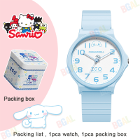 ราคา 34 มม ของแท้ 100 Cinnamoroll นาฬิกาข้อมือ Sanrio Hello Kitty สำหรับเด็กผู้หญิงสายอ่อนแฟชั่นนาฬิกากันน้ำนาฬิกาควอตซ์นาฬิกากันรอยขีดข่วนน่ารักนาฬ8522 (19745978403)