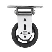 ราคา Wall Mount Pulley Wheel Gym Pulley Wheelการหมุนบานพับ180องศาFixed Pulley Wheel Heavy Duty Swivel Pulley For DIY Fitness LAT Gym EquipmenClothes Line Pulley (20346902536)