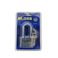 ราคา BLOSSแม่กุญแจเหล็กชุบแข็ง ระบบล๊อคลูกปืน 2 ข้าง ป้องกันกุญแจผี ซื้อ 1 แถม 1 (8936740980)