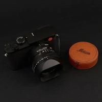 ราคา คู่มือหนังแท้ฝาปิดเลนส์กันน้ำป้องกันกล้องเลนส์ปกคลุมสำหรับ Leica Q Typ116 Leica QP Q2อุปกรณ์เสริมสำหรับกล้อง (20529530280)