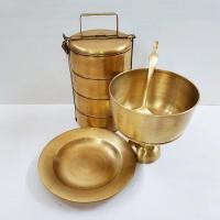 ราคา ปิ่นโตสี่ชั้น จัดชุดกับขันพาน 7 นิ้ว ทัพพี พร้อมจานข้าว 9 นิ้ว (9131750713)