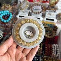 ราคา สร้อยข้อมืออหินแท้ เกรดพรีเมี่ยม ไหมทอง 6A ขนาดข้อมือ8 10 12 มิล (20976183802)