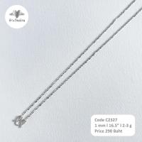 ราคา ฮักเงินน่านพร้อมจัดส่ง สร้อยคอเงินแท้ 92 5 สร้อยคอแฟชั่นเงินแท้ 925 silver jewelry สร้อยคอไข่ปลา สร้อยคอบิดเกลียว (20816347366)