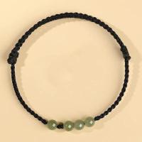 ราคา ลูกปัดโอนหญิงกำไลข้อมือหยกเขียวสีแดงเชือกถักมือ2023เครื่องรางดี (20187249512)