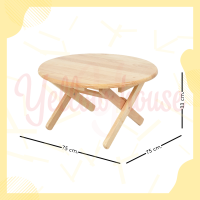 ราคา YellowHouse โต๊ะญี่ปุ่น โต๊ะพับไม้ยาง โต๊ะคอม โต๊ะทำงาน โต๊ะพับ โต๊ะไม้ยางพารา ขนาด 75 cm (10319362227)