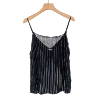 ราคา Zara เสื้อสายเดี่ยวลายลูกไม้ สีดำ Used Like New Preloved (20604731422)