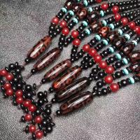 ราคา สร้อยคอลูกปัดทิเบตธรรมชาติเก่าหินโมราหิน Chalcedony เก้าตาจี้สำหรับทั้งหญิงและชายสร้อยคอถัก (20358458647)