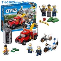 ราคา 卐 Compatible with LEGO City series police station mobile command center assembled building blocks car airplane toy 60139 (20382172163)