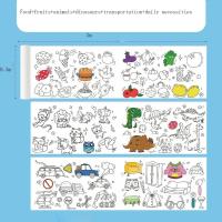 ราคา IJVBTV 6ธีม ม้วนวาดรูปสำหรับเด็ก3M กระดาษสำหรับตกแต่ง 3M ค่ะ ม้วนกระดาษเติมสี ภาพวาด DIY สำหรับเด็ก เลื่อนกราฟฟิตี ของเล่นเพื่อการศึกษาก่อนวัย (19734258845)