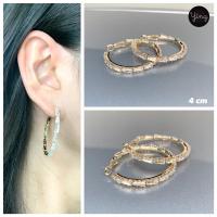 ราคา ต่างหูห่วงเพชร CZ งานเพชรสวยวิ้งวาว (20044304739)