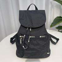 ราคา LeSportsac export Japanese pure color backpack black 3473 lux ms bao chao backpack contracted joker (17987293144)