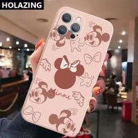 ราคา เคสโทรศัพท์สำหรับ iPhoneเคสป้องกันเลนส์กล้องสีดำลายการ์ตูนมิกกี้มินนี่น่ารักแฟชั่นสำหรับ iPhone 11 12 Mini 13 Pro X XS Max 7 8 Plus SE 2020 (14677752518)