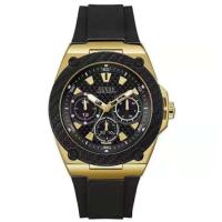 ราคา พร้อมสต็อก GUESS แท้ Watch ขนาดหน้าปัด 38 mm ตัวเรือนสีทอง สายซิลิโคนสีด W1053L7 (17844590551)