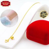 ราคา สร้อยข้อเท้าทอง ไม่ลอก เครื่องประดับ ทองเหมือนแท้ ลายไหมทองประดับกระพรวน น้ำหนัก2สลึง ยาว9นิ้ว ทองโคลนนิ่ง (17447682186)