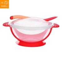 ราคา Baby suction cup bowl set non slip anti fall baby bowl with temperature sensitive spoon baby training bowl big suction (19534758397)