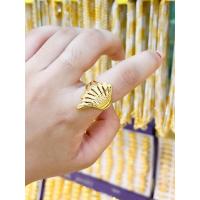 ราคา แหวนทองลายปีกนก ขัดทราย งานไทย สวยทน บริการเก็บเงินปลายทาง (11004102439)