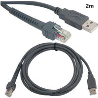 ราคา 2M สาย USB สำหรับ Motorola Symbol LS2208 LS1203 CBA U01 S07ZAR Barcode Scanner Reader (7710131159)