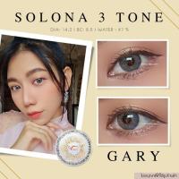 ราคา คอนแทคเลนส์ Solona 3 tone gray 301 Brown Gray ยี่ห้อ Gaezz Secret ค่าสายตาปกติ 700 (18515532454)