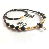 ราคา สร้อยกะลาไม้งิ้วดำแต่งทองเลเซอร์ไม่ลอกไม่ดำ พร้อมสปริงก้ามปูทองเลเซอร์ (553160994)