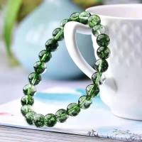 ราคา สร้อยข้อมือคริสตัลผีสีเขียวธรรมชาติสร้อยข้อมือคริสตัลสีเขียวคริสตัลหญ้าน้ำสีเขียวสวยงาม (20290868764)