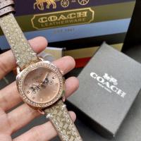 ราคา Caoch leather watch with paper manual book paper bag (16487115885)