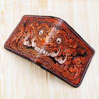 ราคา กระเป๋าหนังแท้ งานแฮนด์เมด ลายไทย กระเป๋าสตางค์หนังแท้ ตอกลาย กระเป๋าหนังวัว ลวดลายสวยงามแบบไทยๆ (17347538665)