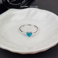 ราคา แหวนประจำวันเกิด Heart Shape Ring รูปหัวใจ ติดหินแท้ นิล มุก ลาพิส เทอควอยซ์ มูนสโตน แหวนเงินแท้ 92 5 (17657421178)