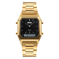 ราคา SALE ถูกมาก รุ่นใหม่ล่าสุด นาฬิกาข้อมือหญิง SKMEI 1220 ของแท้ 2022 นาฬิกาข้อมือดิจิตอล 2ระบบ นาฬิกาควอตซ์ มัลติฟังชั่น สายสแตนเลส LED 2ระบบ (20680667059)