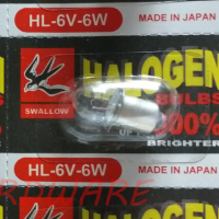 ราคา หลอดไส้ หลอดเขี้ยว 6V 6W ตรานกนางแอ่น หลอดตู้ไฟ ไพลอตแลมป์ หลอดไฟคอนโทรล หัวเทียน หลอดไฟฉาย PILOT LAMP (1772074013)
