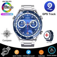 ราคา 2023 New NFC ECG PPG Bluetooth Call Smartwatch Motion Bracelet Fitness For Huawei Watches GPS Tracker Ultimate Smart Watch Men (20594196853)