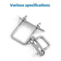 ราคา 304 stainless steel square clamp U clamp U bolt right angle screw U clamp square clamp clamp square clamp (20285699198)