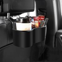 ราคา ที่ที่จับแก้วน้ำรถยนต์เบาะหลังรถชั้นหลังเบาะสำหรับกล่องเก็บของกล่องใส่ของเอนกประสงค์ที่รองแก้วรถแขวน (20628233959)