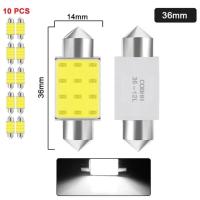 ราคา 10 PCS C5W หลอดไฟ LED C10W Festoon 31 36 39 41 42Mm 12V COB 7000K สีขาวภายในรถโดมอ่านไฟ Trunk โคมไฟป้ายทะเบียน (21170438382)